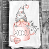 Cotton Tea Towel | Valentine Gnome Coffee Cup